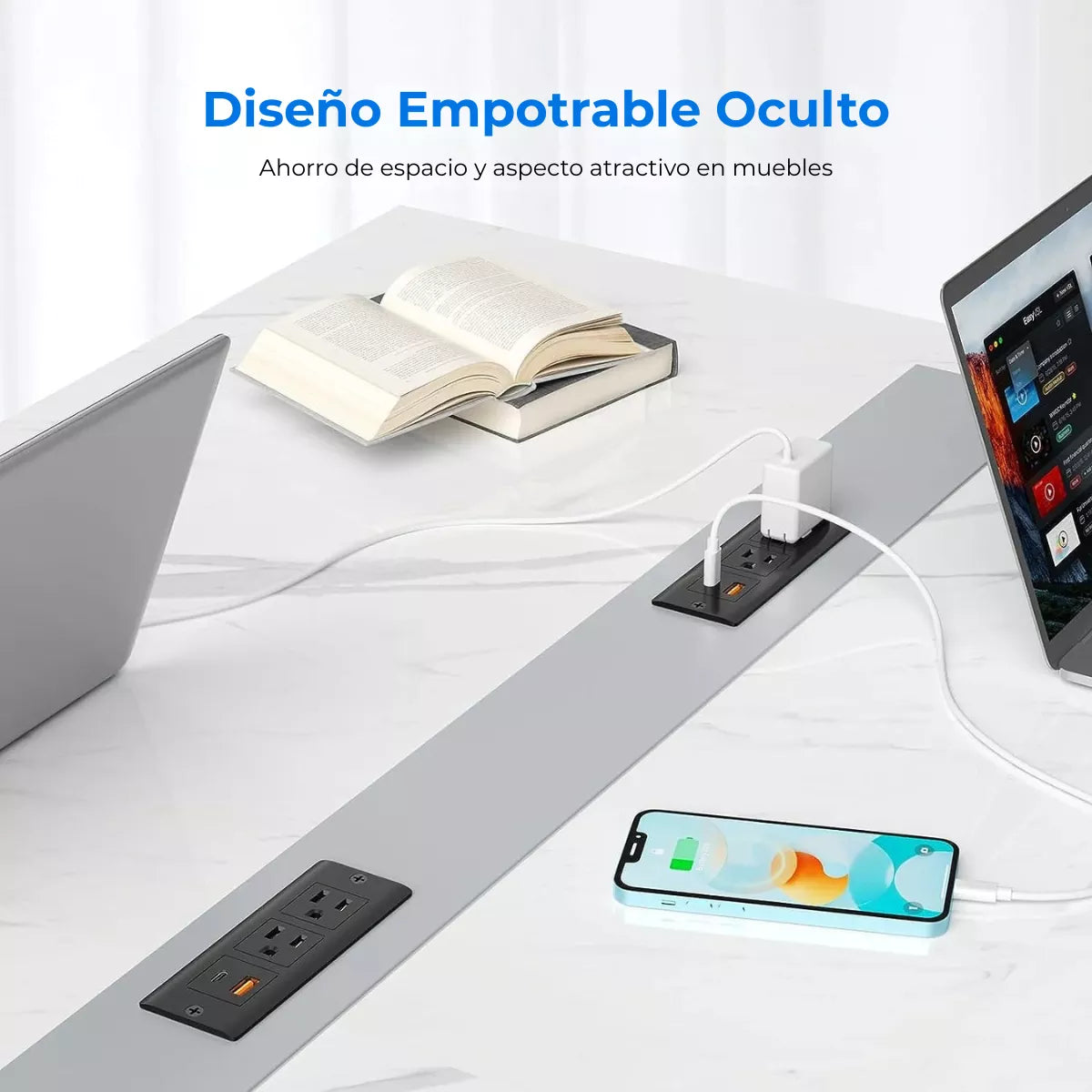 Toma Corriente Empotrable con USB-C